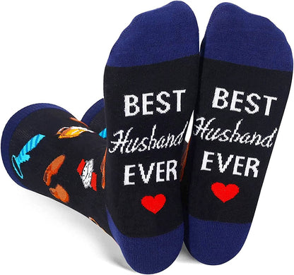  Funny Men Socks for Uncle Son Husband Brother Father in Law, Gifts for Son Husband Brother Father in Law