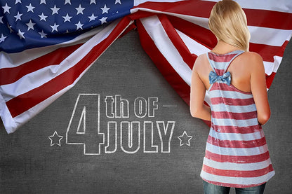 Womens Patriotic American Flag Print Summer Sexy Sleeveless T-Shirts Tank Top