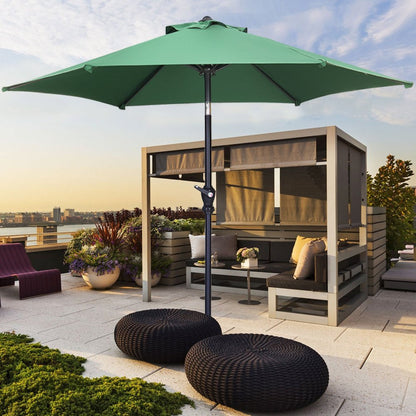 7.5FT Patio Umbrella with Push Button Tilt and Crank