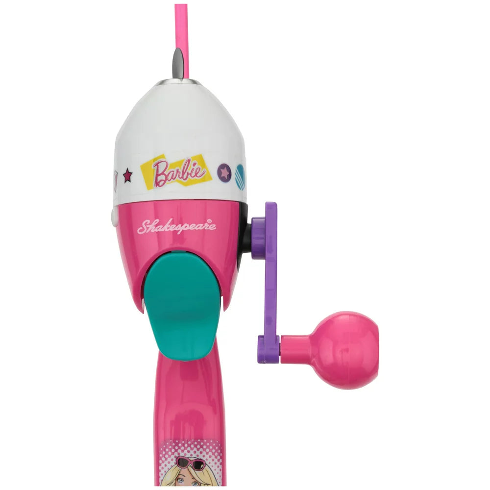 Mattel Barbie Kit 2'6" Spincast Combo - Kids Fishing Combo