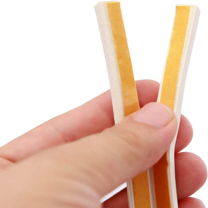 Weather Stripping Door & Window Seal Strip, Self Adhesive with Double D-Shaped Section Profile, 2 Rolls of 2 Strips, 8ft Each, Total 32ft