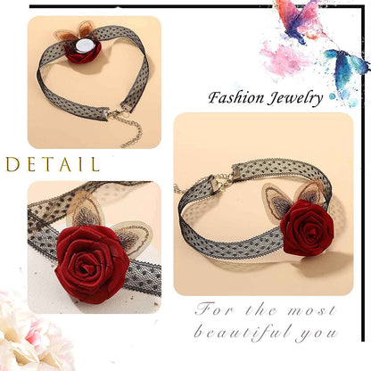  Rose Choker  for Women 