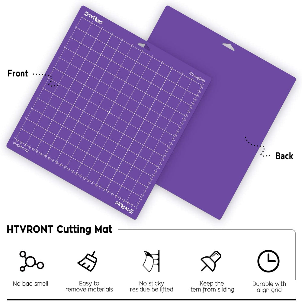 3 Pack Cutting Mat 12X12(Standardgrip,Lightgrip,Stronggrip,Fabricgrip) for Cricut Explore Air 2/Air/One,Variety Adhesive Sticky Cutting Mats Accessories for Cricut