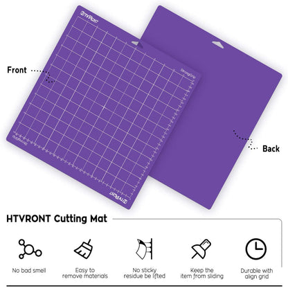 3 Pack Cutting Mat 12X12(Standardgrip,Lightgrip,Stronggrip,Fabricgrip) for Cricut Explore Air 2/Air/One,Variety Adhesive Sticky Cutting Mats Accessories for Cricut