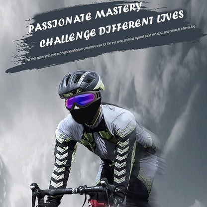  10 Packs Motorcycle Accessories, 5PCS Dirt Bike Ski Goggles Dustproof Windproof Safety Glasses and 5PCS Face Masks