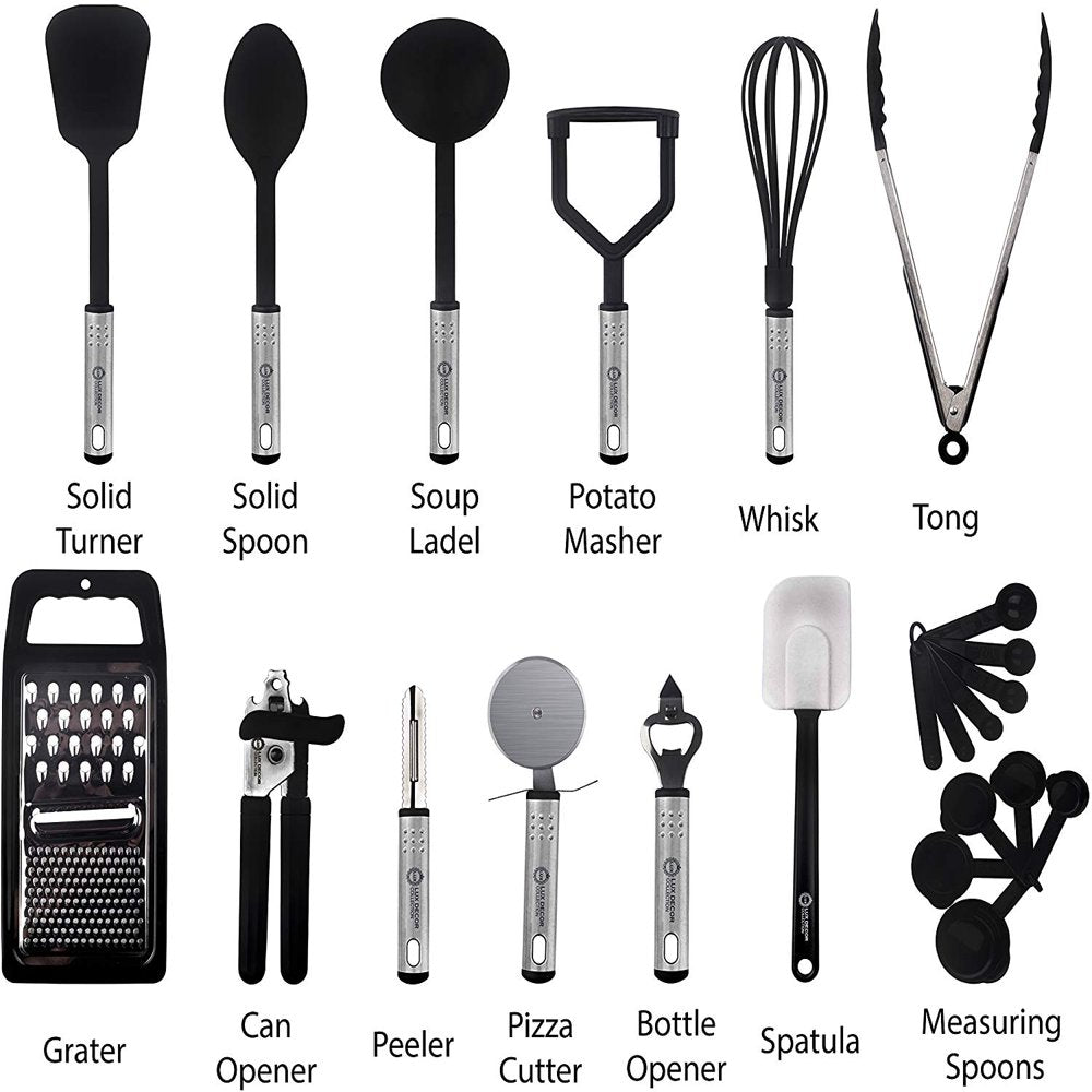23 Piece Collection of Cooking Utensils - Nylon Cookware Set