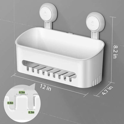 Shower Caddy,  Waterproof Shower Caddy Suction Cup No-Drilling Removable Shower Shelf Powerful Heavy Duty Hold up to 22Lbs