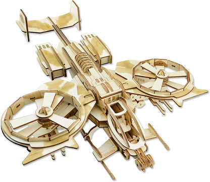  3D Wooden Puzzle Model Fighter Jet