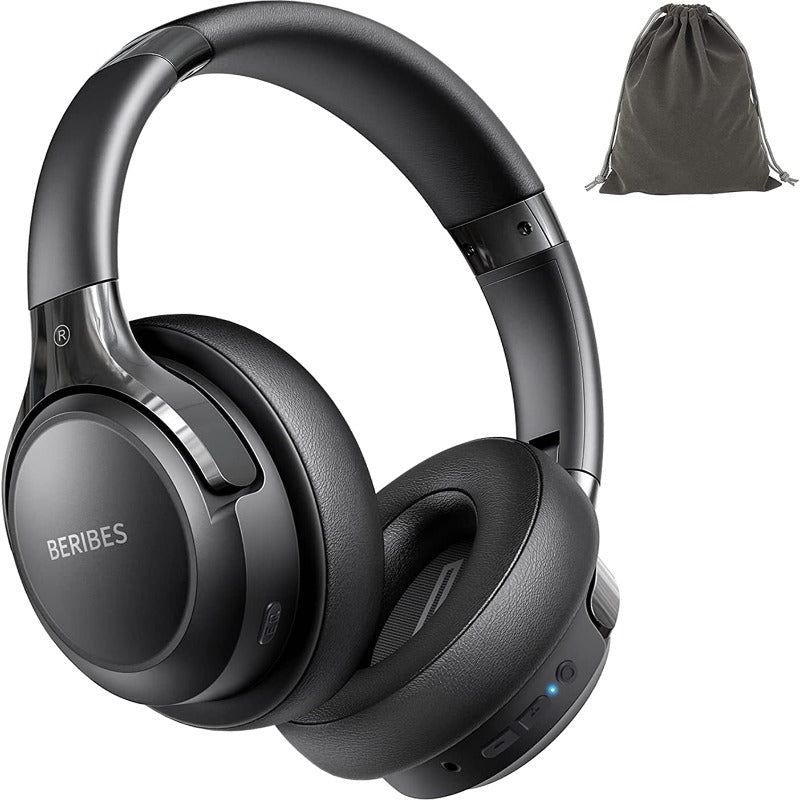 Bluetooth Headphones Over Ear, 65H Playtime and 3 EQ Music Modes Wireless Headphones with Microphone