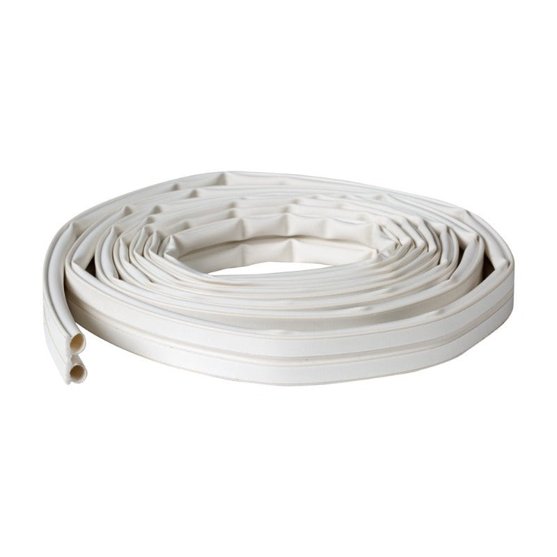 Max Strength Silicone .25" Medium Gap Weatherstrip Seal White, 2 Strips
