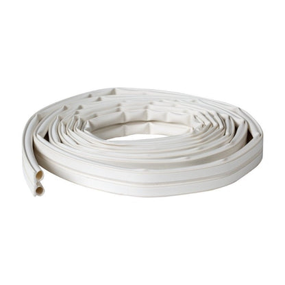 Max Strength Silicone .25" Medium Gap Weatherstrip Seal White, 2 Strips