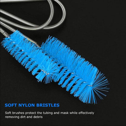 Tube Cleaning Brush - 7ft Flexible & 7in Stainless Steel Bristle Brush for 22mm Tubing for CPAP