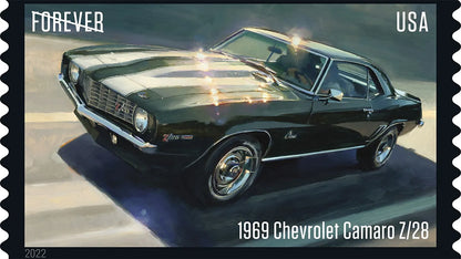 USPS Pony Cars Ford Mustang Forever Stamps - Sheet of 20 First Class Forever Stamps