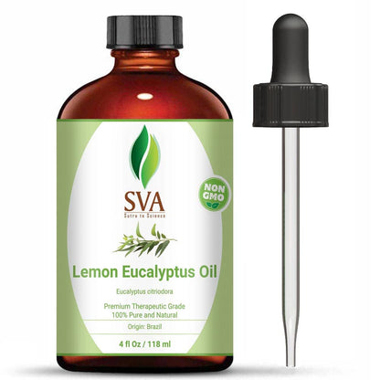 SVA Citronella Essential Oil - 1/3 Oz (10 ML) 100% Pure & Natural Therapeutic Grade Oil for Skin, Body, Diffuser, Candle Making
