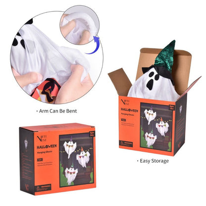 3 Pack Halloween Ghost Decorations