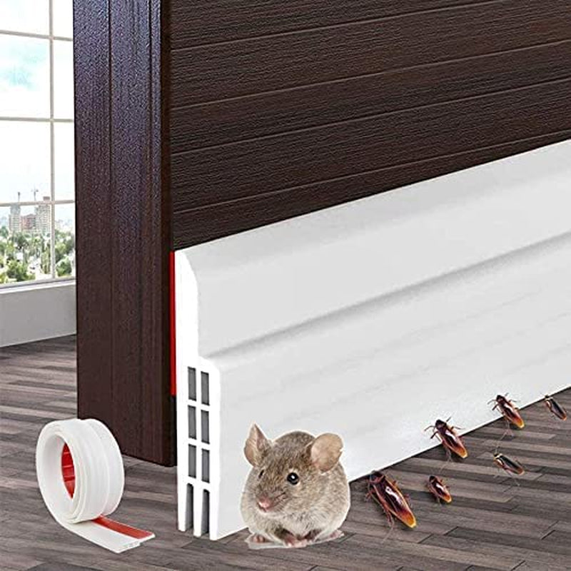 Draft Blocker Insulator Door Sweep Weather Stripping with Strong Adhesive 39" Length