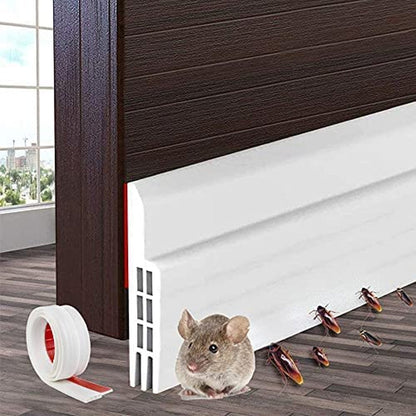 Draft Blocker Insulator Door Sweep Weather Stripping with Strong Adhesive 39" Length