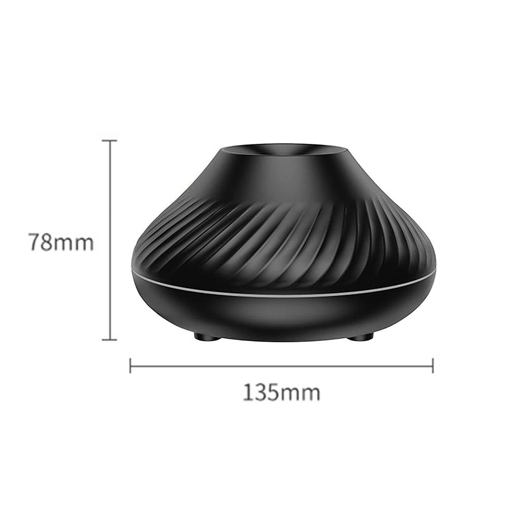 Flame Air Diffuser - 130ml Essential Oil Flame Diffuser Humidifier with Fire LED Light with Auto Off Protection
