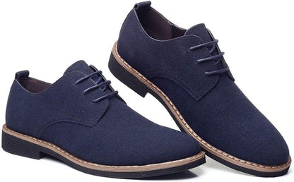 Men's Suede Dress Shoes Casual Lace Up Oxfords