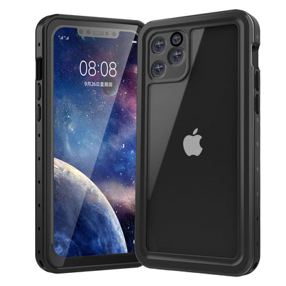Iphone 12Pro Max Case with Lanyard Built-In Screen Protector 360° Protection Dustproof Waterproof