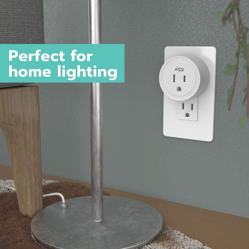 4-Pack Smart Plug Mini Wi-Fi Outlets for Smart Home, Remote Control Lights and Devices from Anywhere, No Hub Required