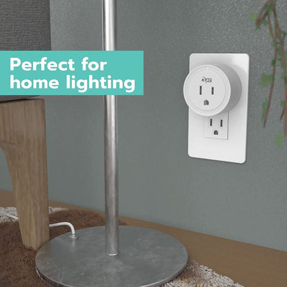 4-Pack Smart Plug Mini Wi-Fi Outlets for Smart Home, Remote Control Lights and Devices from Anywhere, No Hub Required
