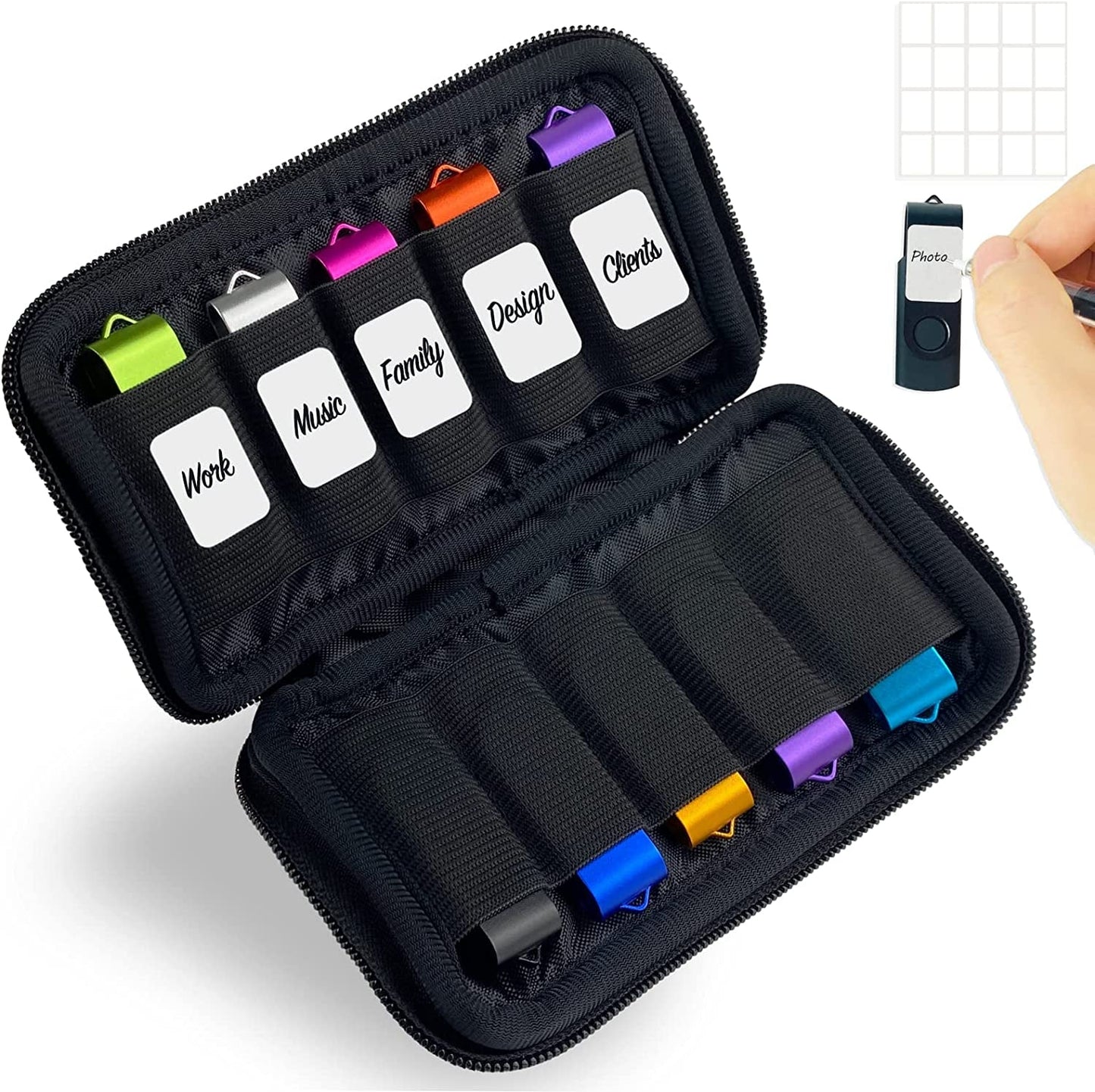 Flash Drive Case  for USB Flash Drive Electronic Accessories Organizer for USB Flash Drive, USB Case, Thumb Drive Caes, Jump Drive Case, USB Organizer