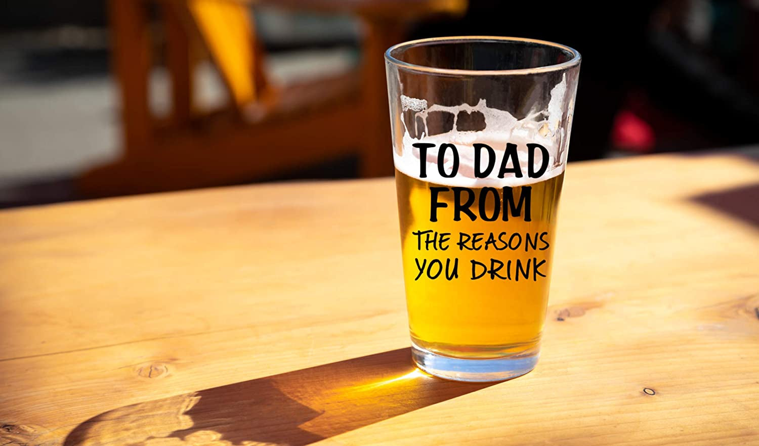 To Dad From The Reasons You Drink Funny Christmas Gift From Wife Son Daughter Kids- Best Gift Ideas For Family Dads Birthday Bday Beer Glass Mug Dad's Father Day Gag Gifts Fathers Gofts Guft