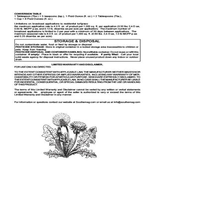 Lawn Weed & Grass Killer with Trimec = Broadleaf Weed Herbicide - 16 Fl Oz Bottle