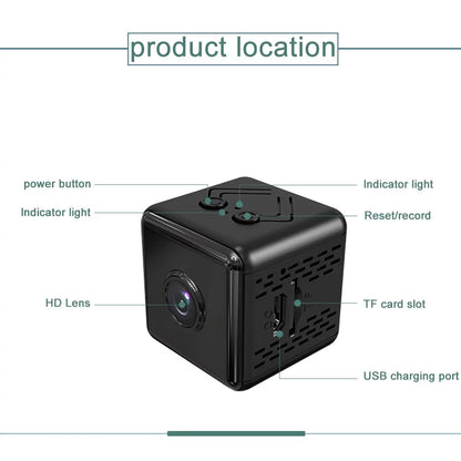 Wireless Mini IP Surveillance Camera HD 1080P Portable 2.4Ghz Wi-Fi
