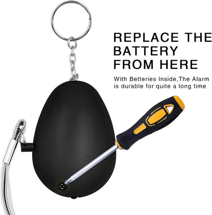  6 Pack 140DB Personal Security Alarm Keychain with LED Lights