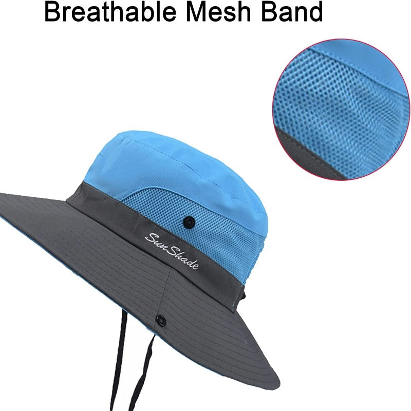 2 Pack Sun Hat for Women or Men 3” Wide Brim UPF 50+
