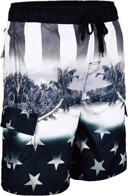  Men's American Flag Inspired Board Shorts