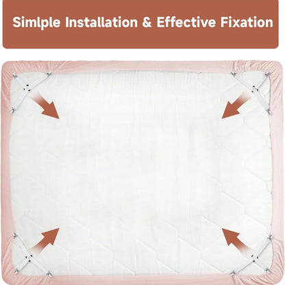 Bed Sheet Straps with Non-Slip Corner Holders, Fitted Sheet Clips