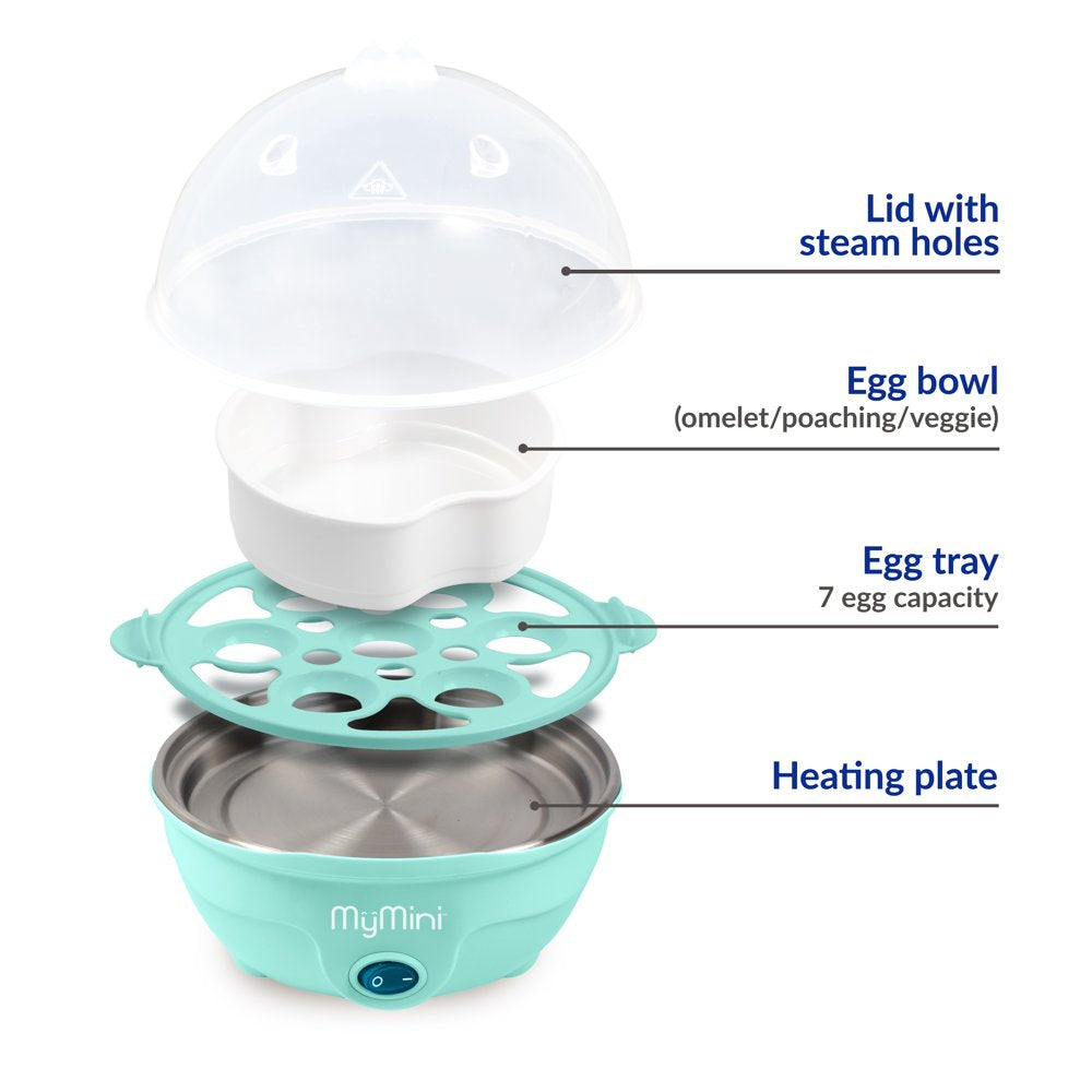 Premium 7-Egg Cooker, Teal