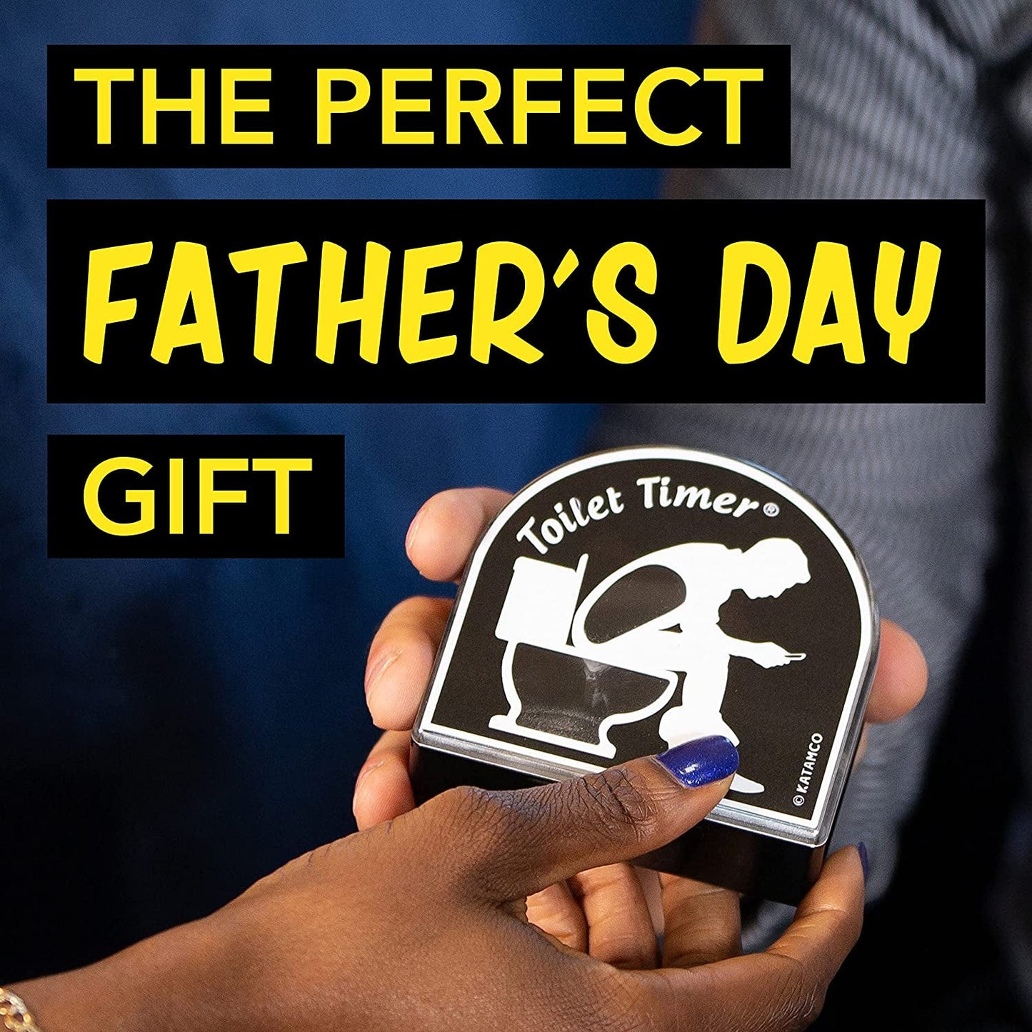 Toilet Timer by Katamco (Classic), Funny Gift for Men, Husband, Dad, Fathers Day, Birthday, Christmas Stocking Stuffer