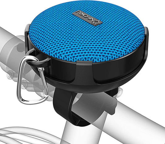  Portable Bluetooth Speaker for Bike, Waterproof & Dustproof Mini Outdoor Speaker, Bluetooth 5.0 and 10h Play Time, Wireless Bicycle Speaker with Loud Sound for Riding, Hiking and Camping