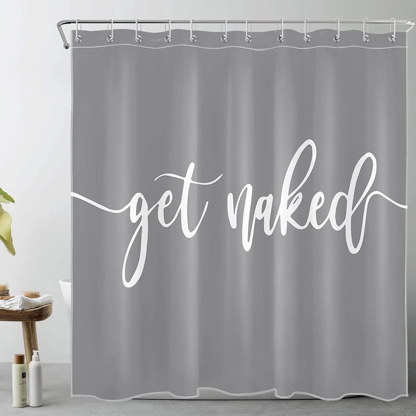  Get Naked Shower Curtain 