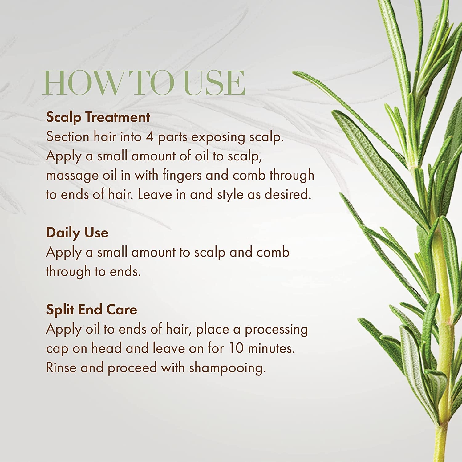  Rosemary Mint Scalp & Hair Strengthening Oil With Biotin & Essential Oils