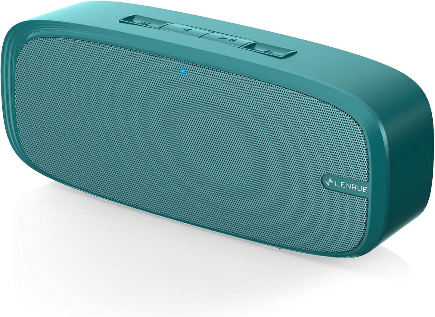 Wireless Portable Bluetooth Speaker with Loud Stereo Sound, Rich Bass, 12-Hour Playtime & Built-in Mic