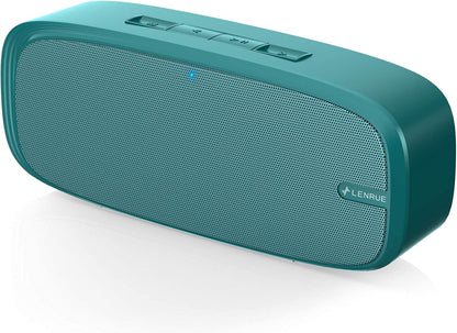 Wireless Portable Bluetooth Speaker with Loud Stereo Sound, Rich Bass, 12-Hour Playtime & Built-in Mic