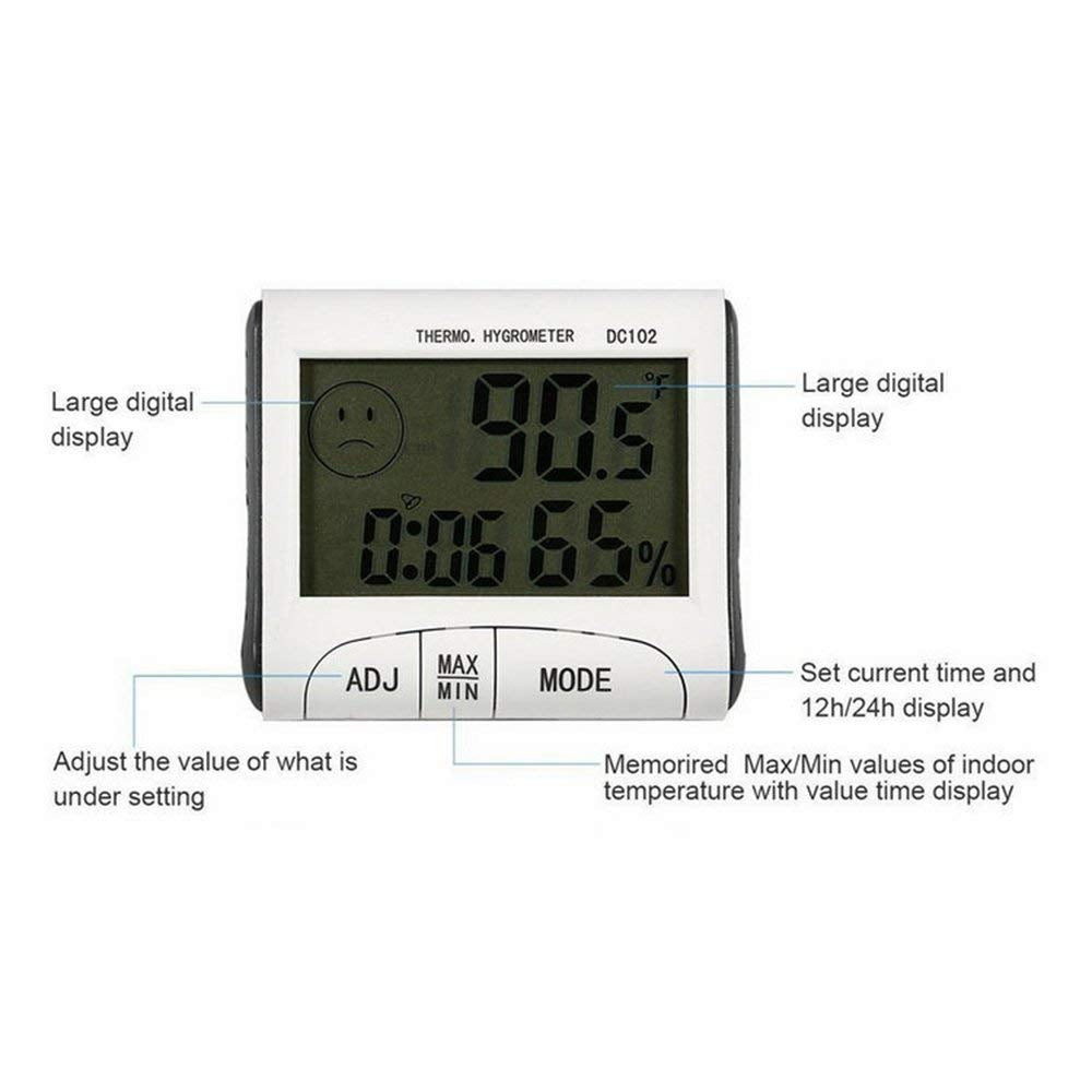  Accurate Digital Thermometer Indoor Outdoor with Magnet