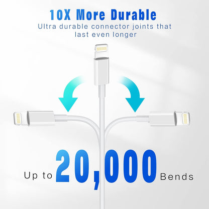 3Pack 6FT Charging Cords  Compatible with iPhone 