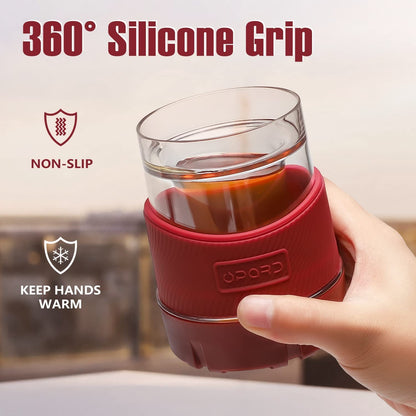  5oz Cooling Cups Double Wall Plastic Insulated Freezable Whiskey Glasses Drink Chilling Tumbler Set of 2 for Whiskey, Wine, Cocktails, Juice