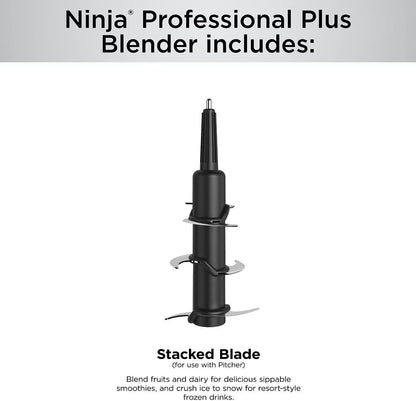 Ninja Professional Plus Bender, 3 Functions for Smoothies, Frozen Drinks & Ice Cream 