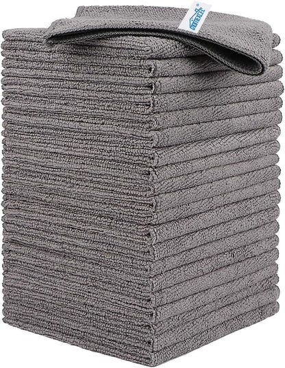 12 Pack Microfiber Cleaning Cloths,11.5"X11.5"