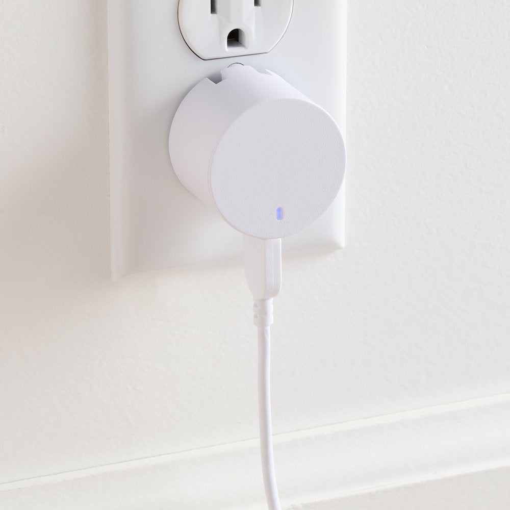  2.4A USB Wall Charger with Foldable Plug-White, for Iphone, Ipad and Android Smartphones