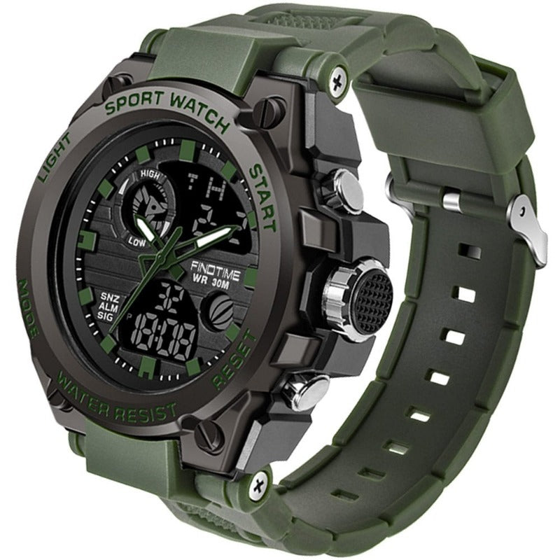 LED Tactical Army-Style Wristwatch 