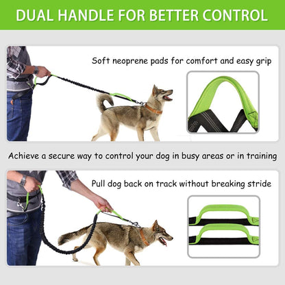 Hands Free Dog Leash for Running Walking Jogging Training Hiking