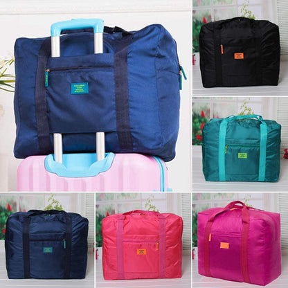 Travel Duffel Bag Lightweight Foldable Travel Bag for Women and Men Waterproof Tote Carry On Luggage Bag Weekender Overnight Bag (Red)